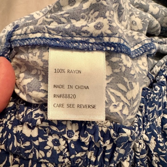 Rachel Zoe blue flower skirt Medium - Picture 5 of 5